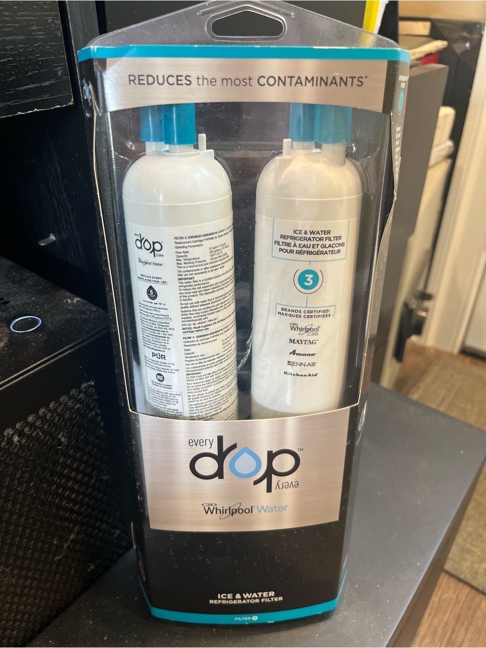 Whirlpool Refrigerator Replacement Every drop Ice & Water filter 2pack new